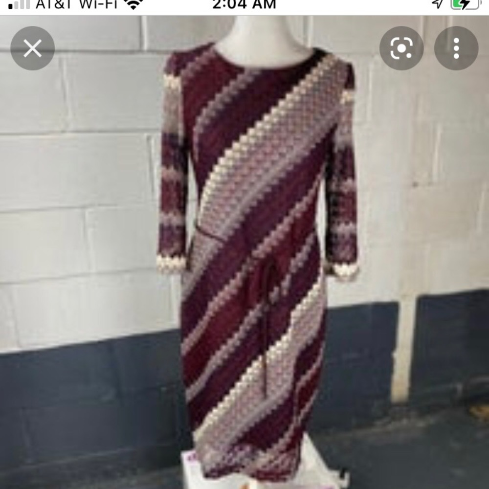 Studio One New York Purple knee length dress. Size 10